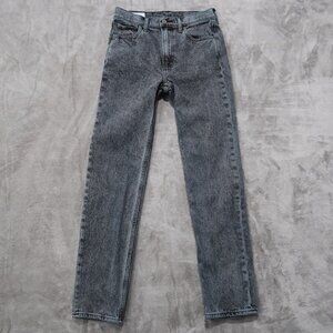 Gap Jeans Womens 4 Gray 90s Straight High Rise Retro Preppy Punk Edgy Classic